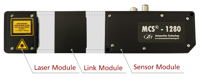 MCS 3D sensor laser profiler components -  sensor module, link module, and laser module