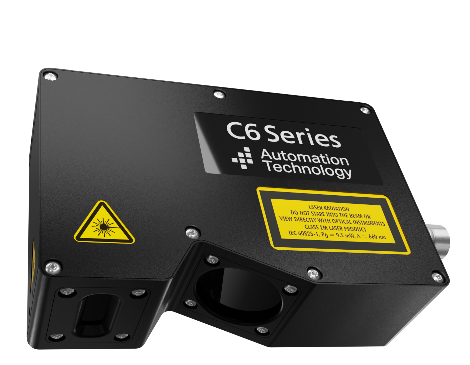 Side view of the Automation Technology C6 3D Sensors / Laser Profiler