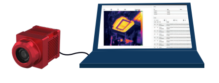 IRSX IR Smart Camera configuration graphic with web based interface