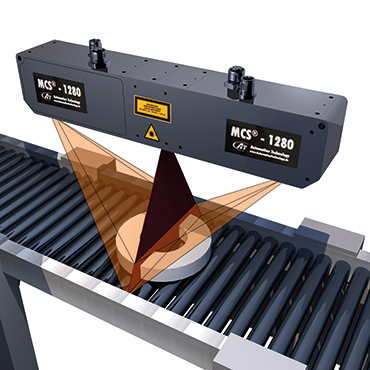 MCS 3D sensor laser profiler with the optional dual head / 2 sensor configuration