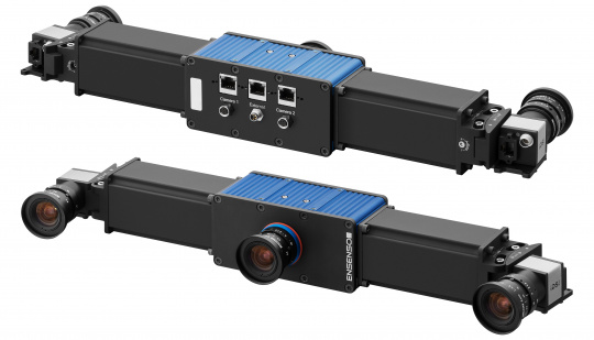 Ensenso X Series 3D cameras - front and rear view