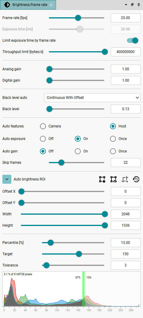 Fig. 221: Brightness/frame rate