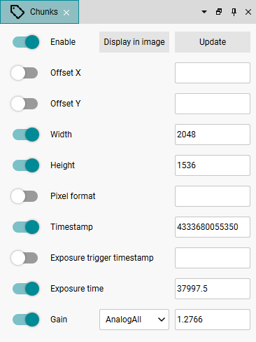 Fig. 230: Dialog for chunks