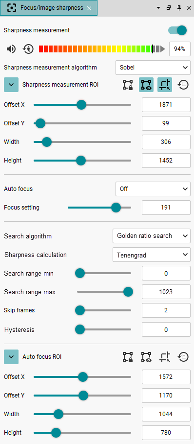 Fig. 233: Focus/image sharpness