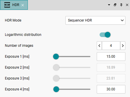 Fig. 255: HDR settings for Sequencer HDR Fig. 255: HDR settings for Sequencer HDR