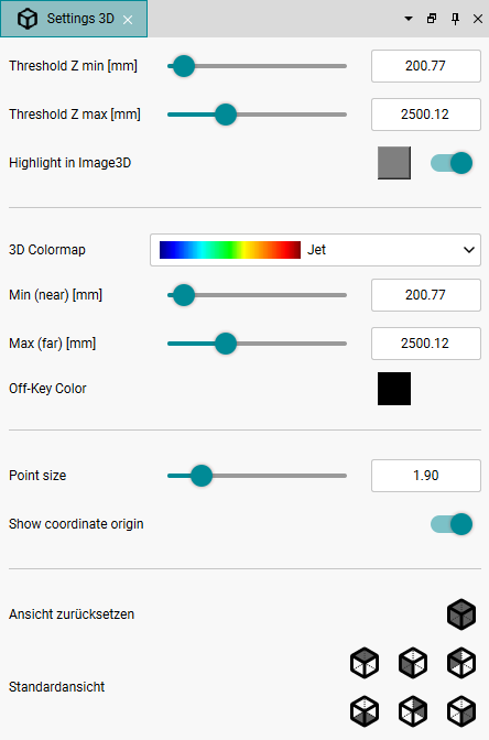 Fig. 249: "Settings 3D" dialog