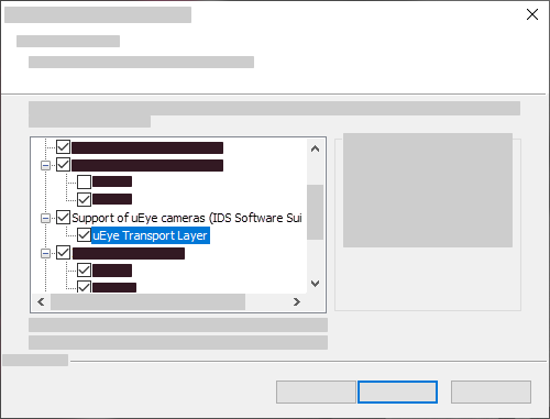Fig. 313: Install uEye Transport Layer (Windows)