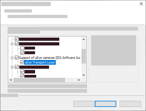 Fig. 292: uEye Transport Layer installieren (Windows)