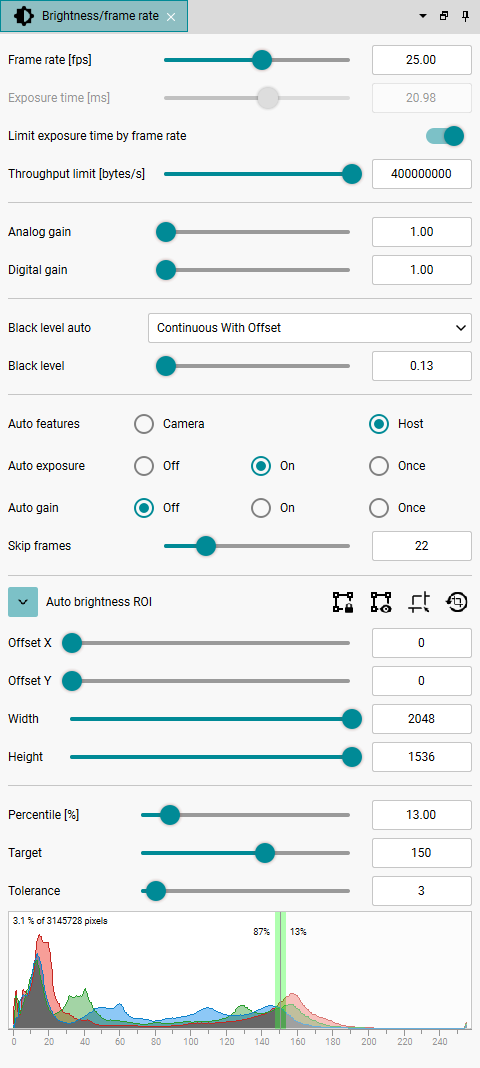 Fig. 242: Brightness/frame rate Fig. 242: Brightness/frame rate