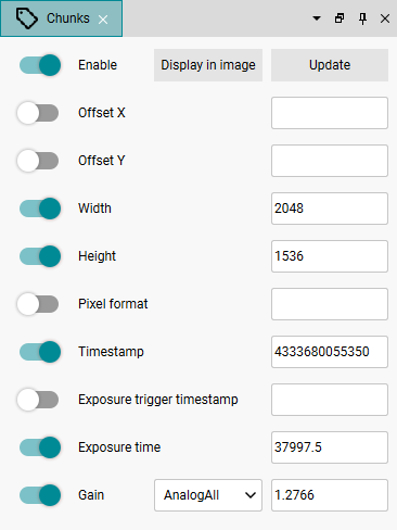 Fig. 251: Dialog for chunks