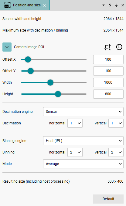 Fig. 241: Position and size Fig. 241: Position and size