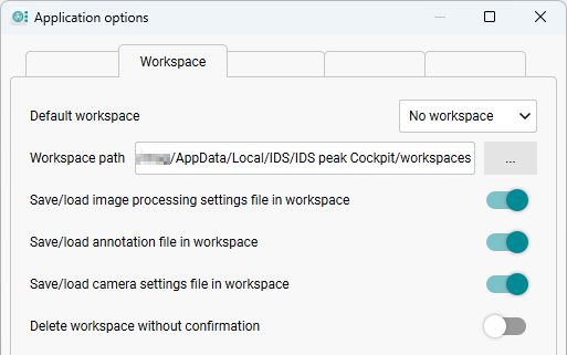 Fig. 269: Workspace settings