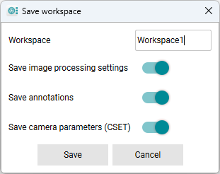 Fig. 274: Save a workspace Fig. 274: Save a workspace
