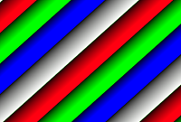 Animated colored wedge