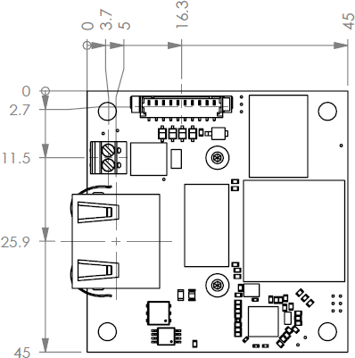 Fig. 605: GigE uEye LE with CS-mount - rear view