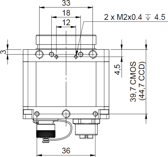 Fig. 631: GigE uEye RE PoE -  bottom view
