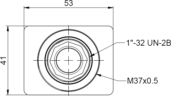 Fig. 628: GigE uEye RE PoE - front view