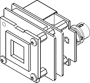 Fig. 680:GigE uEye SE OEM version 2 (PCB stack) with CMOS - 3D view