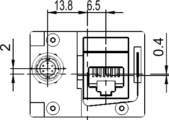 Fig. 682: GigE uEye SE OEM version 2 - Rear view