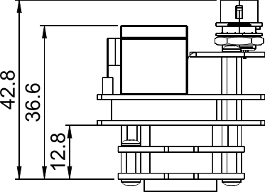 Fig. 683: GigE uEye SE OEM version 2 - Top view (CCD)