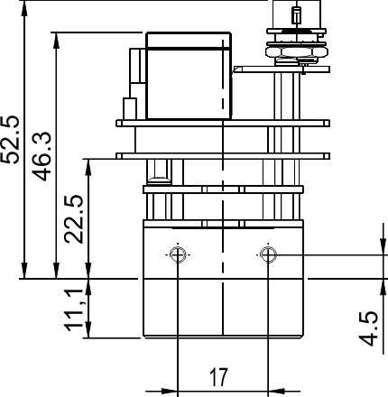 Fig. 676: GigE uEye SE OEM version - Top view (CCD)