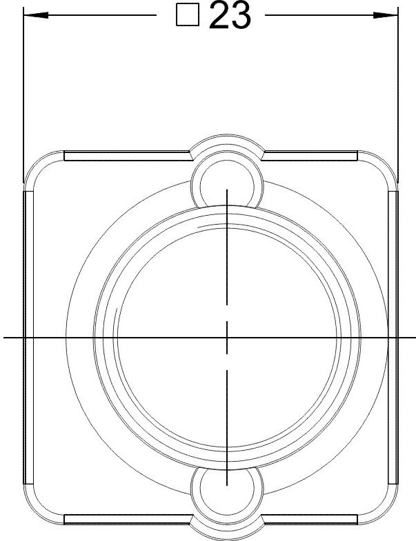 Fig. 463: USB uEye LE lens holder - top view