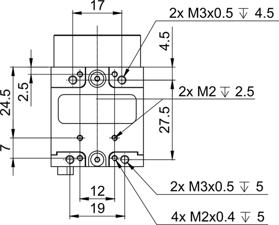 Fig. 522: USB uEye SE (CCD) - bottom view