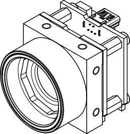 Fig. 523: USB uEye SE OEM version 1 (CMOS) - 3D view