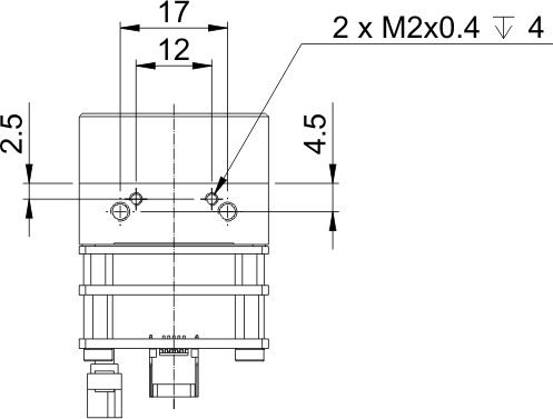 Fig. 533: USB uEye SE OEM version 1 (CCD) - bottom view