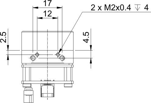 Fig. 530: USB uEye SE OEM version 1 (CMOS) - bottom view