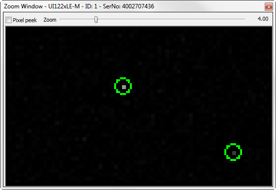 Fig. 20: Hot pixels detected in a monochrome camera