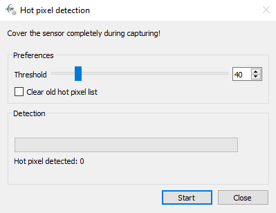 Fig. 173: Hot pixel detection