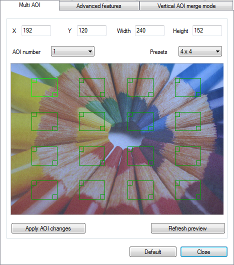 Fig. 135: uEye properties - Multi AOI  (UI-306x)