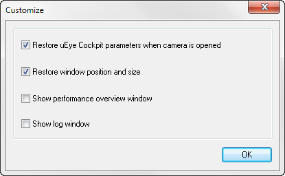 Fig. 112: File menu – Customize dialog box