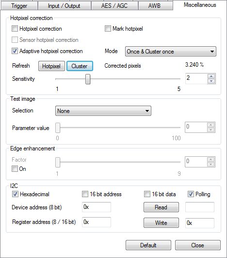 Fig. 131: uEye properties - Miscellaneous