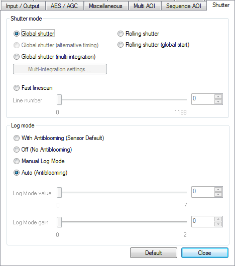 Fig. 137: uEye properties - Shutter