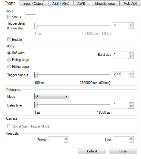 Fig. 126: uEye properties - Trigger