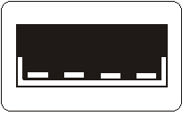 Fig. 69:  USB standard-A socket (four pins)