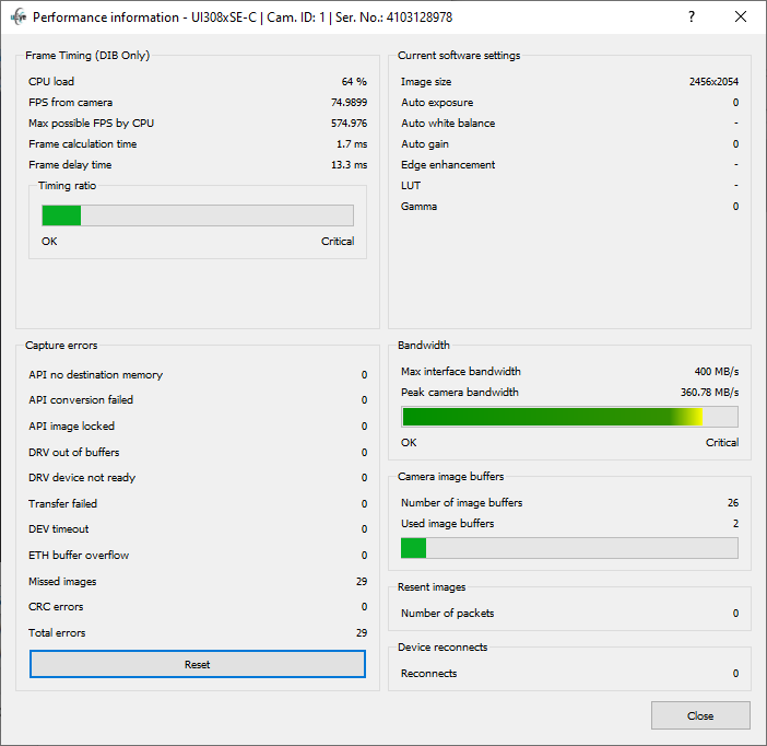Fig. 155: Performance information