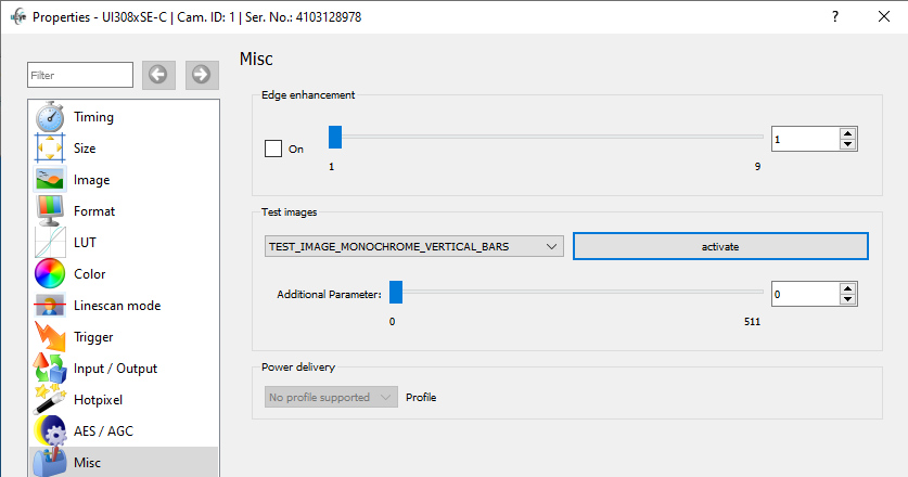 Fig. 169: uEye Demo - Miscellaneous