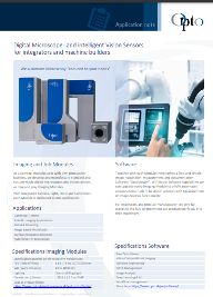 Information on the Opt Imaging Digital Microscope for integrators and machine builders