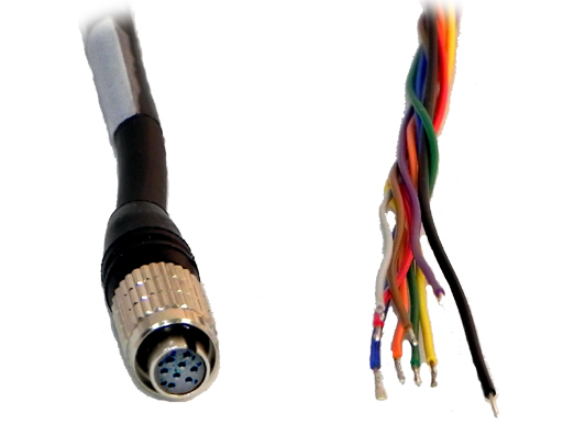 Hirose 8-pin Female to Tinned Leads I/O/Power Cable - IDS CP2 & Allied Vision Mako GigE Cameras - CB-MVA-70-4-X-XM