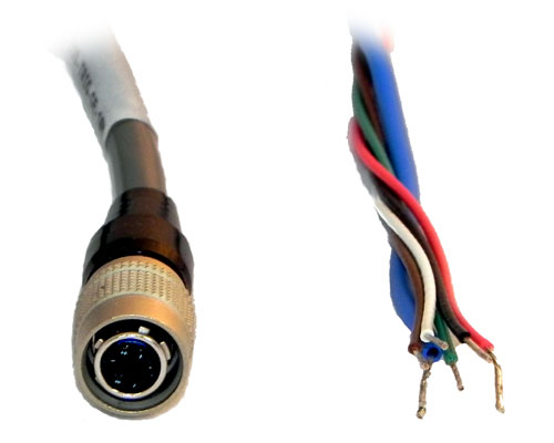 Hirose 6-pin Female to Tinned Leads I/O/Power Cable -  IDS CP1/ML & Allied Vision Mako USB Cameras - CB-HIR6-I/O-xxM