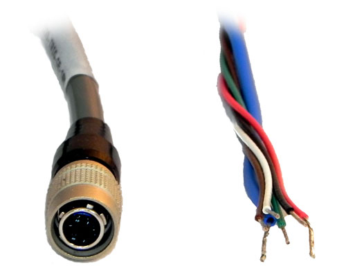 Hirose 6-pin Female to Tinned Leads I/O/Power Cable -  IDS CP1/ML & Allied Vision Mako USB Cameras - CB-MVA-50-3-XM