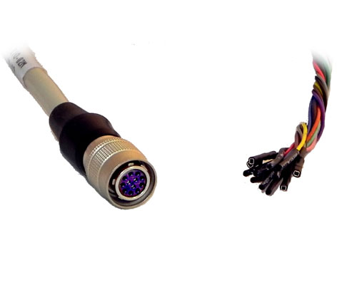 Hirose 12-pin Female to Tinned Leads I/O/Power Cable - JAI (various) & Dalsa Genie, Allied Vision (various) Cameras - CB-MVA-10-1-X-XM