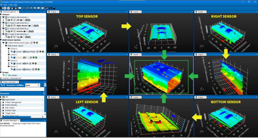 Configuration Example of multiple Z-Trak 3D Laser Profilers