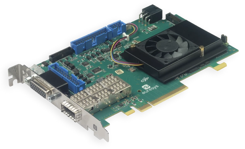 Euresys Coaxlink QSFP+ CoaXPress-over-Fiber Frame Grabber
