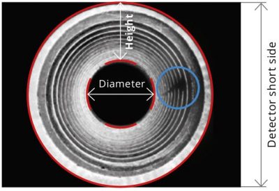 this image depicts how the PCHI lens can detect defects in an object