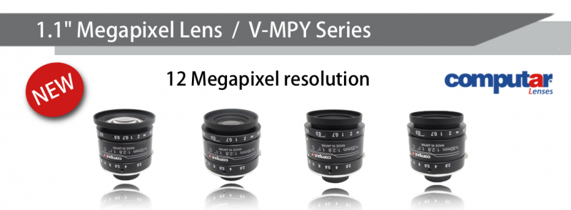 1.1" Megapixel lenses - Computar MPY Series