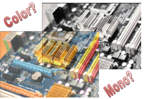 color vs monochrome images